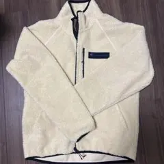 Champion フリースジャケット クリーム色