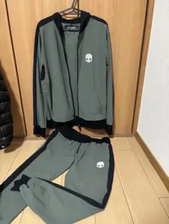 フィリッププレイン ジャージ セットアップ ブラック メンズ プレート
