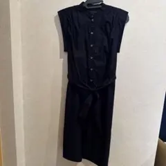 ポールスチュアート ロングシャツワンピース 6 バンドカラー ベルテッド ポールスチュアート ロングシャツワンピース 6 バンドカラー