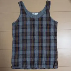 LOWRYS FARM チェック柄 タンクトップ Mサイズのサムネイル