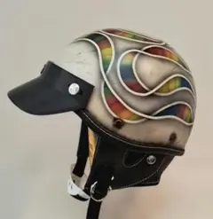 ポリヘル　カスタム塗装　エイジング　新品 ジェットヘルにエイジング塗装やってみる - YouTube