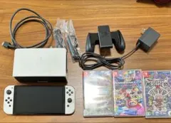 完品 Nintendo Switch 有機ELモデル + ゲームソフト3本