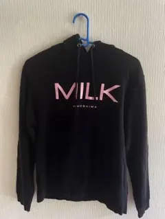MILK HIROSHIMA ロゴ パーカー ブラックのサムネイル