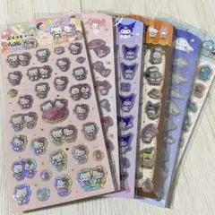 サンリオ　ぷくっとシール　キティー　マイメロ　クロミ　シナモン　ダイソー