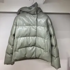 ⑦jakke ジャッキー フェイクレザー中綿ショート ジャケット カーキ