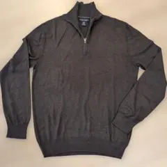 バナナリパブリック　カシミヤ、シルク ニット　ダークブラウン