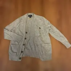 【極美品】グレー カーディガン 長袖 ポケット付き　5 120サイズ
