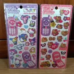 新品未開封　平成はっぴーフォンシール２枚セット　サンリオ
