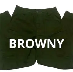 【BROWNY】極美品S カーゴパンツ オリーブ/ベイカーパンツ ワークのサムネイル