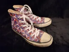 ALL STAR CONVERSE 幾何学模様 ハイ 24.5cm