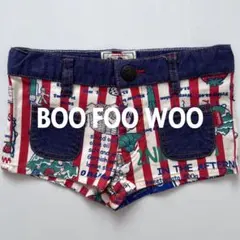 【派手で可愛い♪】BOO FOO WOO★110cm ストライプ ショートパンツ