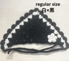 ぬいぐるみ用　バブーシュカ　白黒のサムネイル