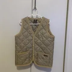 LAVENHAM キッズ キルティングベスト AGE 4 ベージュ