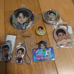 白濱亜嵐クリアチャーム・缶バッジ・メタルキーホルダー・クリーナーセット