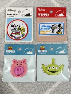 ディズニー　ワッペン　４点セット