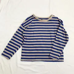 ストライプ 長袖カットソー 120