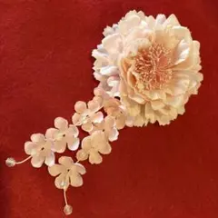 【和装浴衣用】花の髪飾り クリップ付き