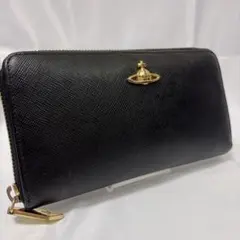ヴィヴィアンウエストウッド ラウンドファスナー 長財布 オーブ 黒