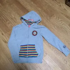 140cm　BABYDOLL カラフルストライプパーカー