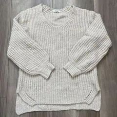 Delyle Noir デイライルノアール　ニット セーター 長袖　アイボリー