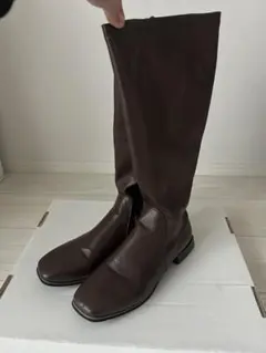 ブラウン　ロングブーツ
