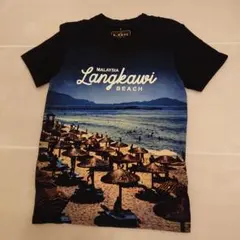 Tシャツ　紺地　ランカウイ島　マレーシア