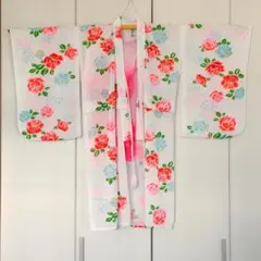 子供用　浴衣(身丈104㎝・腰上げあり)と帯のセット