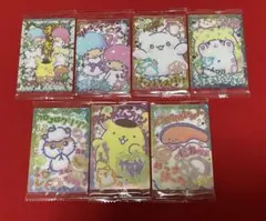 サンリオ カードソフトクッキー 7枚 集合 キキララ プリン はなまるおばけ