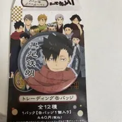 ハイキュー 黒尾 トレーディング缶バッジ