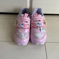 【新品未使用】子供靴 スニーカー アンパンマン 17cm ピンク　ムーンスター