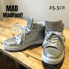 MAD MadFoot! シャンパンゴールド　ハイカットスニーカー 23.5cmのサムネイル