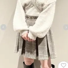 お値下げ中！ボックスプリーツミニスカート　snidel