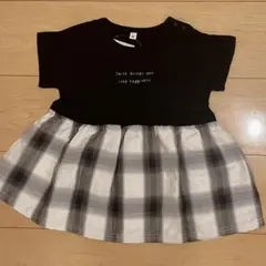 【新品未使用】チェック柄チュニック 90cm
