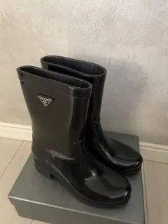ルイ・ヴィトン ブラック ドロップスレインブーツ - メルカリ