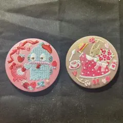 サンリオ 刺繍缶バッジ 2個セット