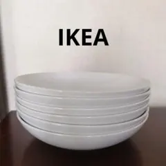 【IKEA】 ホワイト プレート 深め皿 6枚セットのサムネイル