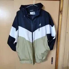 KANGOL BASQUEナイロンパーカー F 黒/白/ベージュ
