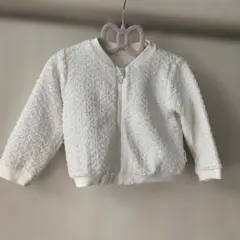 Comme ci, comme ça ホワイトジップアップジャケット　ブルゾンのサムネイル