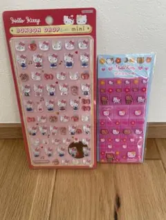 キティ赤ボンボンドロップmini＆日焼けキティタイルシール