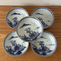 源右衛門窯】 染錦山水文 小鉢 深皿 銘々鉢 5客セット - メルカリ