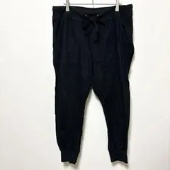 GAP 【L】 コットン ジョガーパンツ ブラック L ワークパンツ風