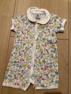 PETIT BATEAU ロンパース 花柄 3m/60cm