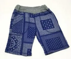 ペイズリー柄　ハーフパンツ