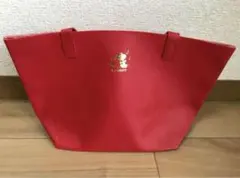 非売品・新品 SNOOPY スヌーピー レザー調ランチトートバッグ 赤