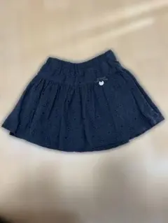 プティマイン スカート 花柄 ブラック