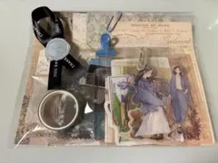 おすそ分け₍ᐢ‥ᐢ₎♡コラージュ素材シール 紙モノ 50枚＋マステ1本＋おまけ