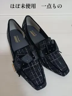 RANDA ビジューリボンデザインシューズ　M