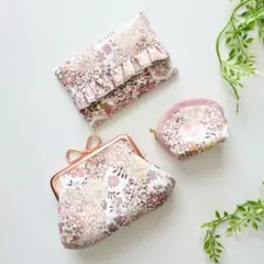 keiko様専用〜 ハンドメイド リバティプリント がま口ポーチ他 3点