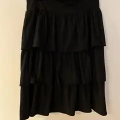 UNIQLO ティアードスカート ブラック M