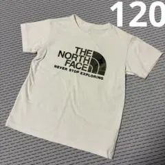 ノースフェイス カモフラ ロゴ ホワイト Tシャツ 半袖 120cmのサムネイル